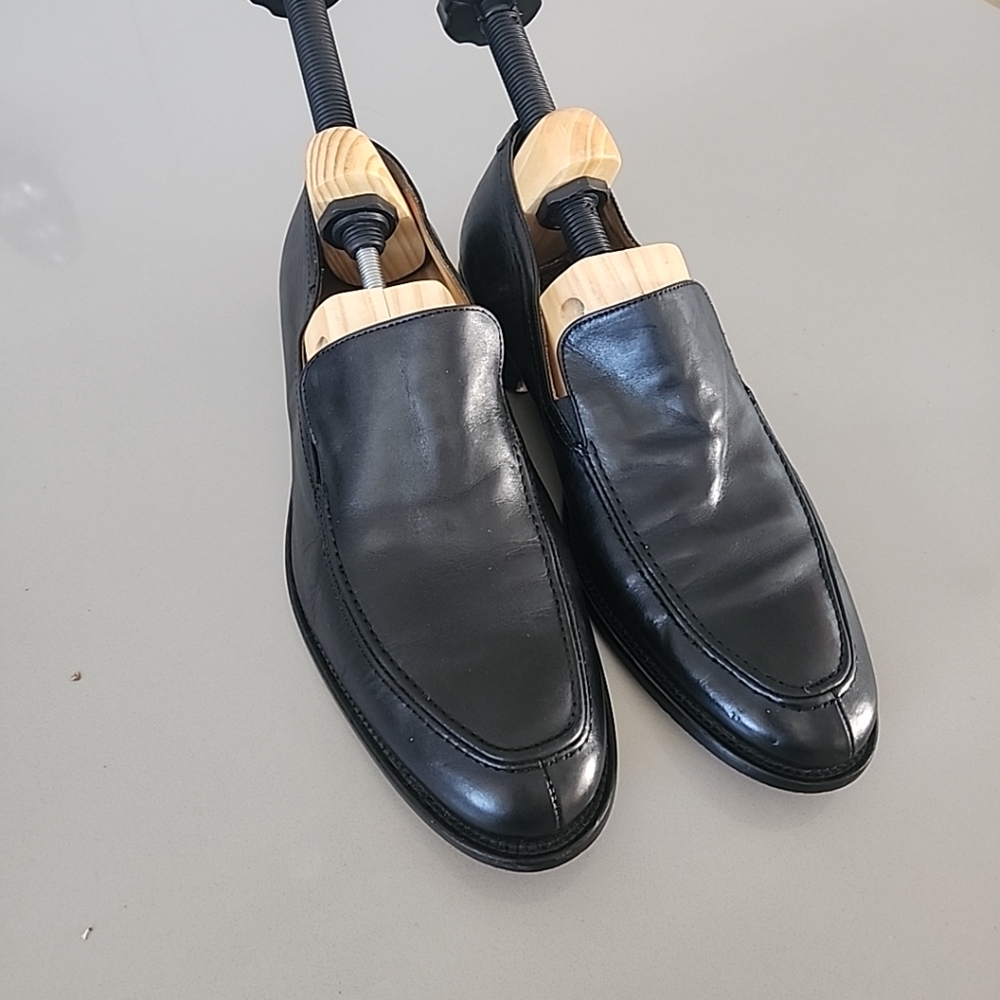 Mercanti Fiorentini Black Leather  Loafers Dress Shoes Men's Sz 10